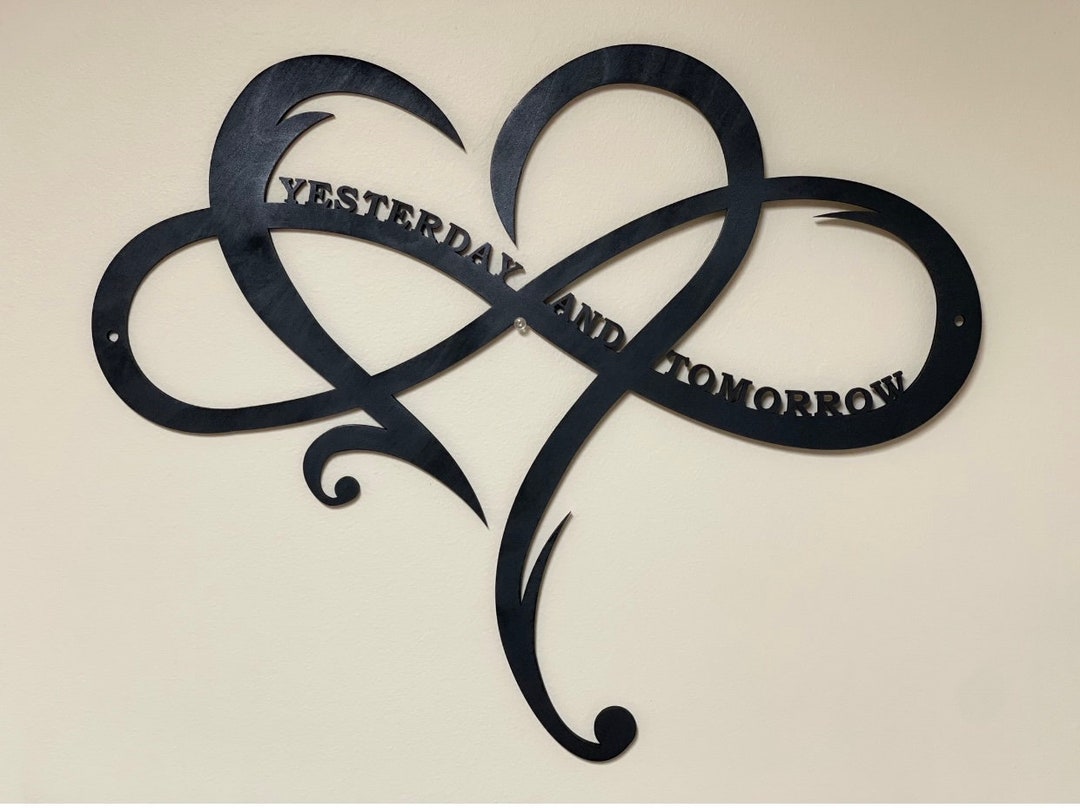 Infinity Heart Wood Sign: Family Love Wall Art - Etsy Canada