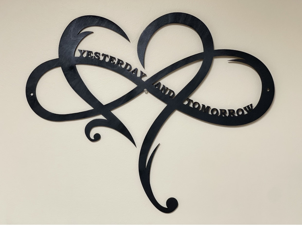 Infinity Heart Wood Sign: Family Love Wall Art - Etsy