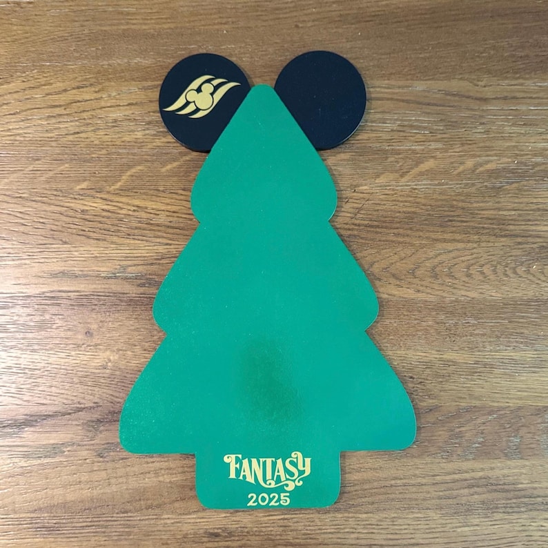 Personalized Autograph Anchor – Mickey Mouse Disney Cruise Gift CHRISTMAS TREE