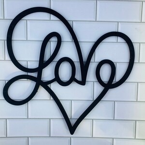 Infinity Heart Wood Sign: Love Symbol Wall Art
