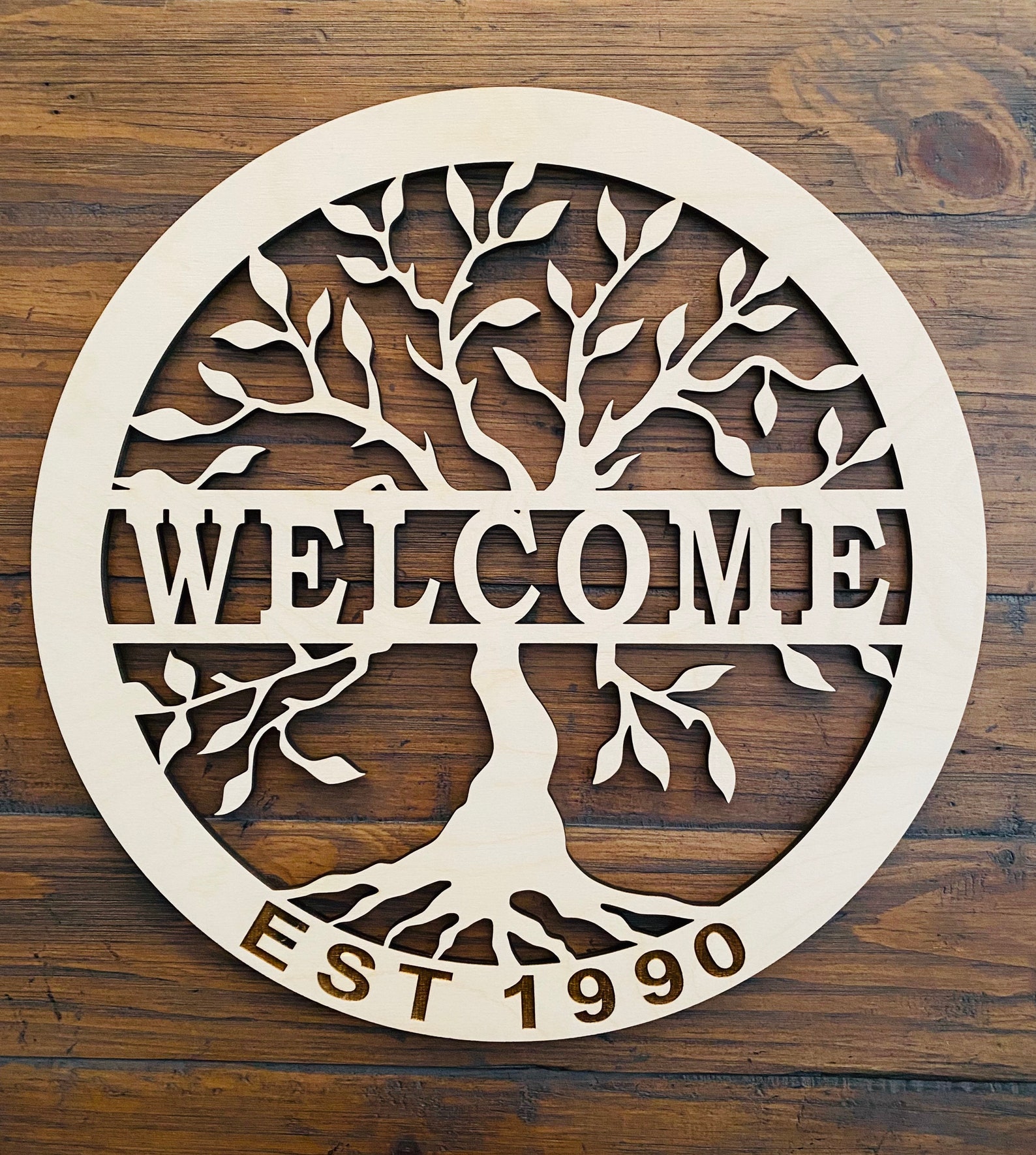 Tree of Life Wall Art Custom Family Tree Sign Housewarming Etsy