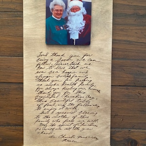Handwritten Heirloom/Custom Engraved Sign/Keepsake Handwritten Sign/Actual Handwriting/Kids Actual Handwriting/Keepsake Handwriting/photo