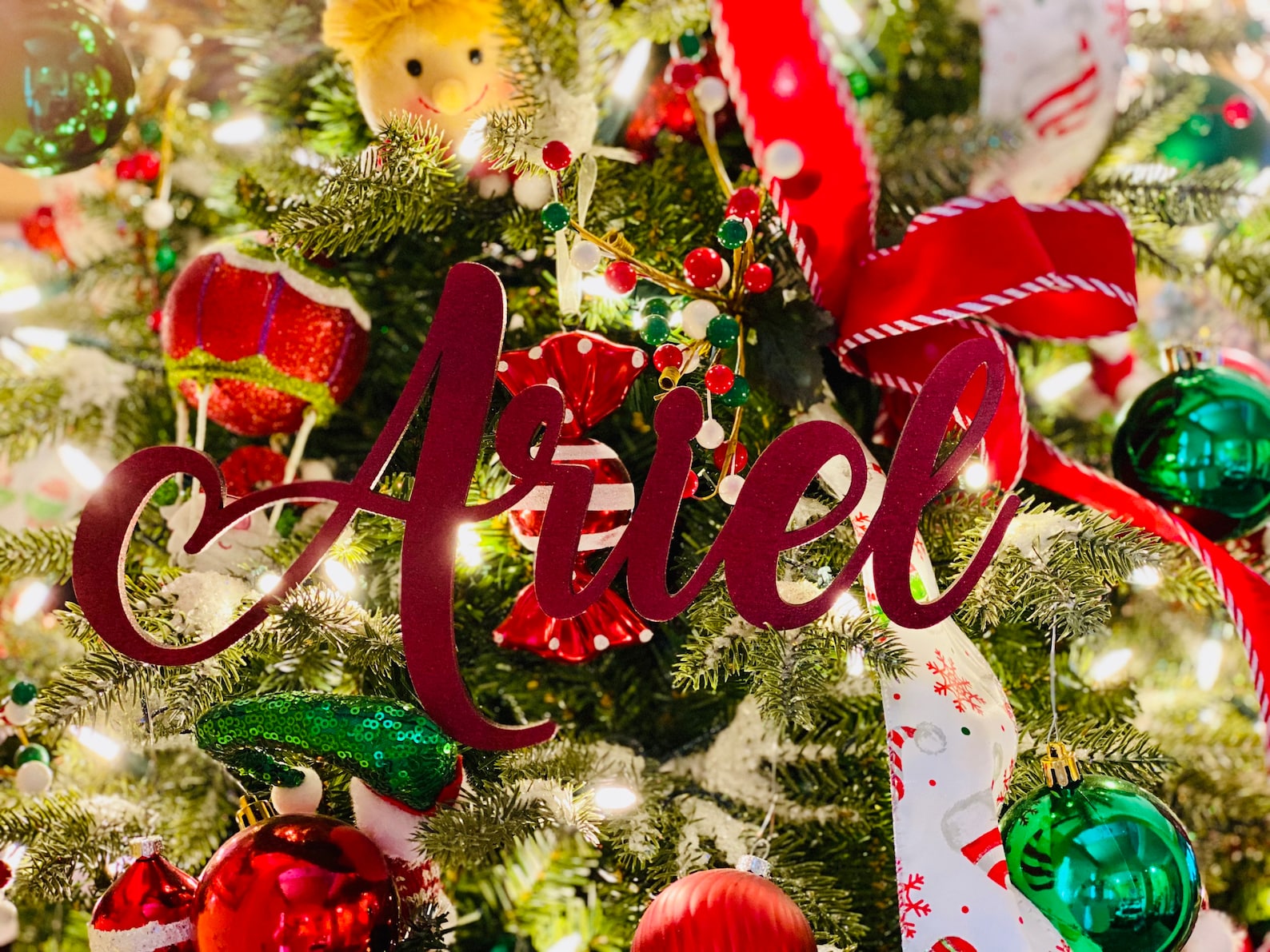 Custom Name Ornament for Christmas Tree/christmas Tree Name Etsy