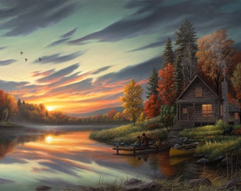 Lakeside Cabin Decor Etsy
