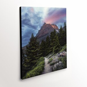 Glacier National Park Landscape Art Print - "Heavenly" Schilderij door Chuck Black