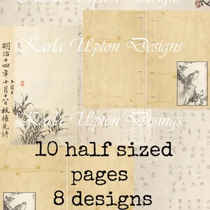 Japanese Birds - Half-size & Full-size Journal Pages
