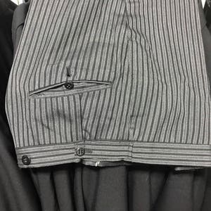 Mens / Childrens Vintage Hickory Striped Morning Trousers also Victorian or Steampunk 27/28/29