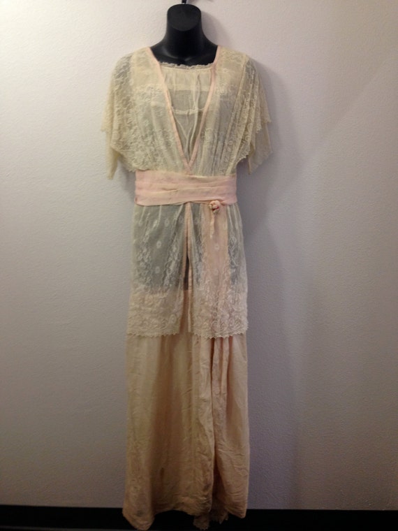 Handmade Vintage lace dress - image 1