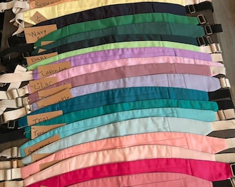 Cummerbunds from the 1970's various colors