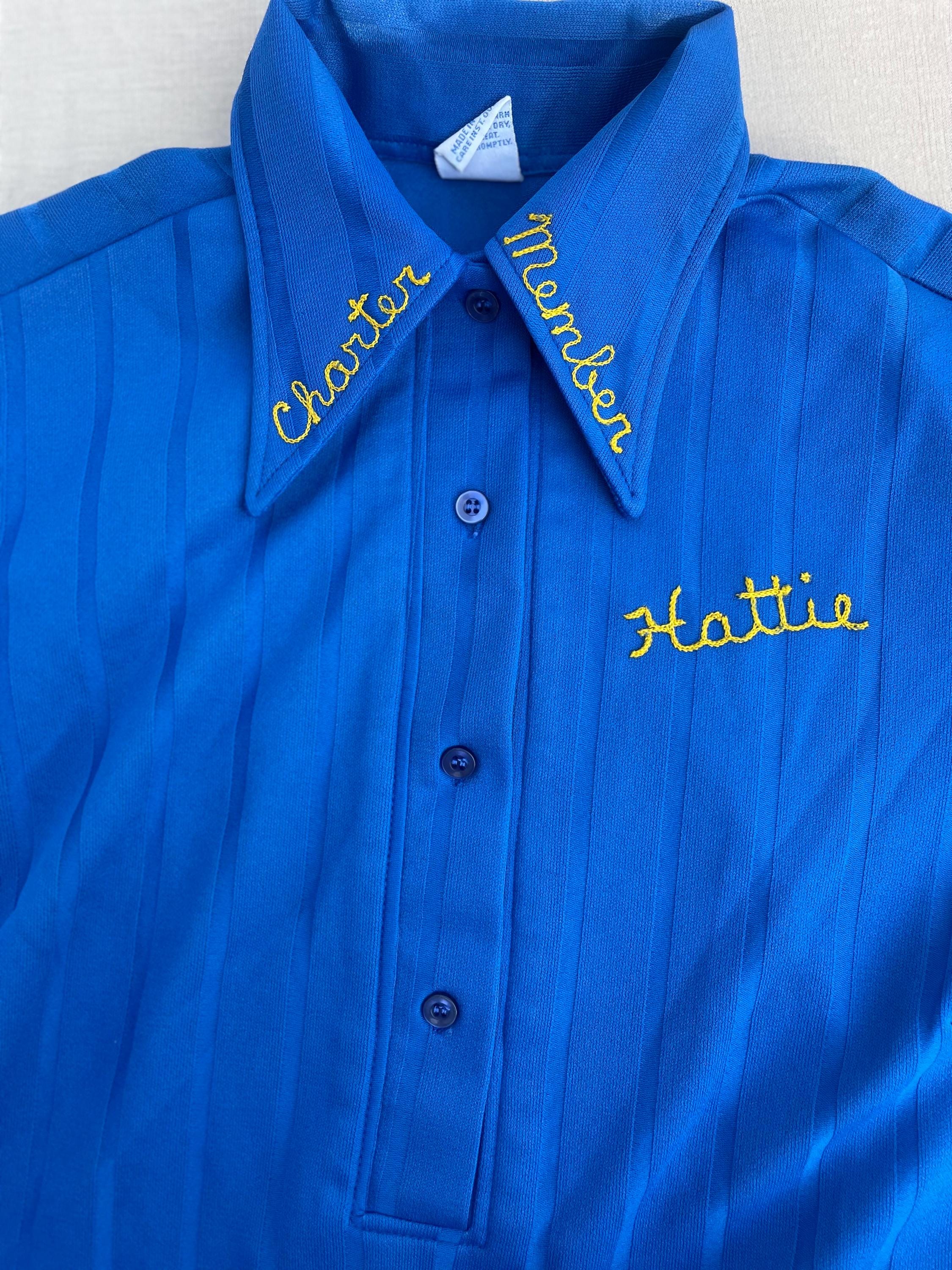 1960's/1970's Vintage Ladies' Hilton Brand Bowling Shirt Made in