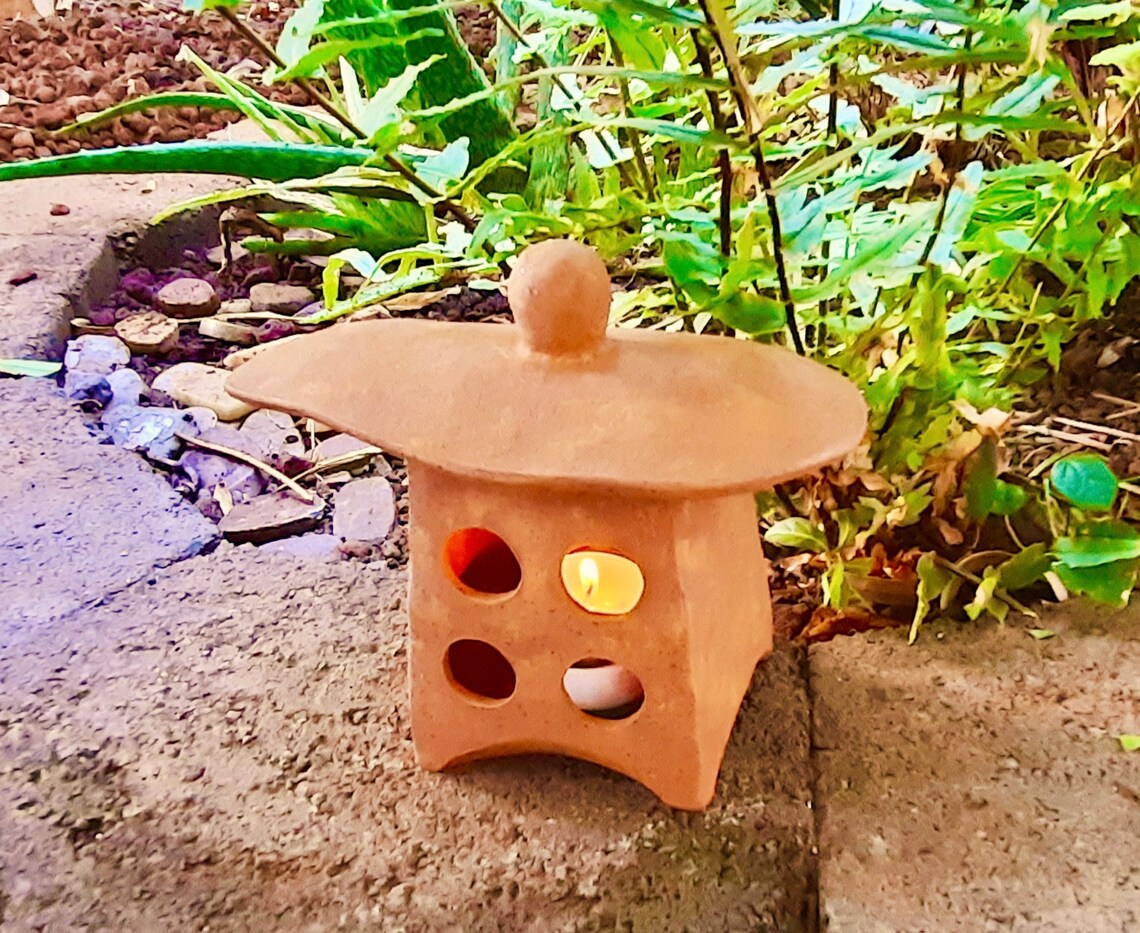 Japanese Lantern Ceramic Lantern Lantern Candle Holder Etsy