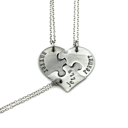 Sister puzzle piece necklace Clearance