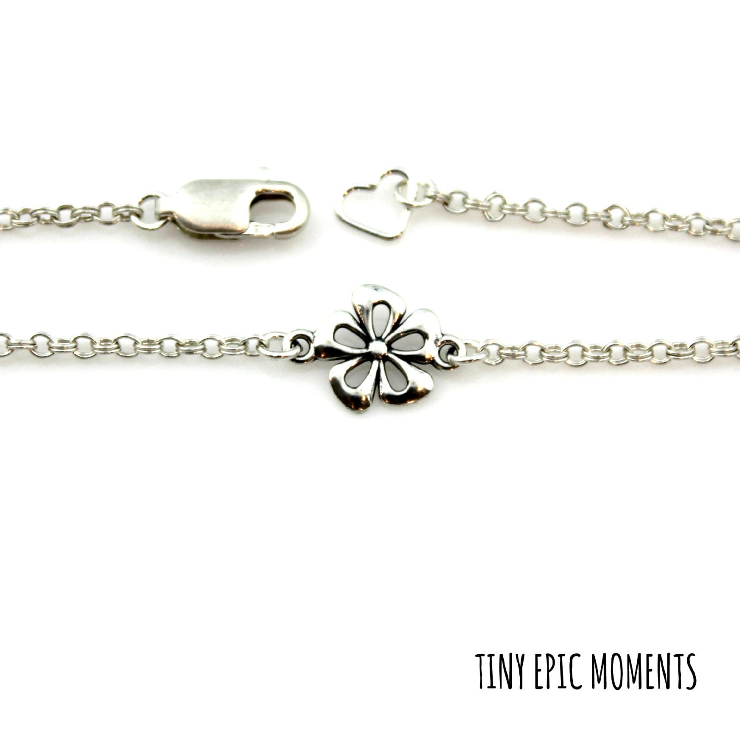 FLOWER GIRL BRACELET in Sterling Silver Etsy