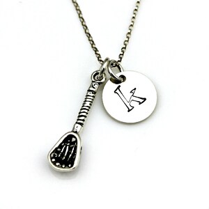 LACROSSE INITIAL Sterling Silver Necklace *