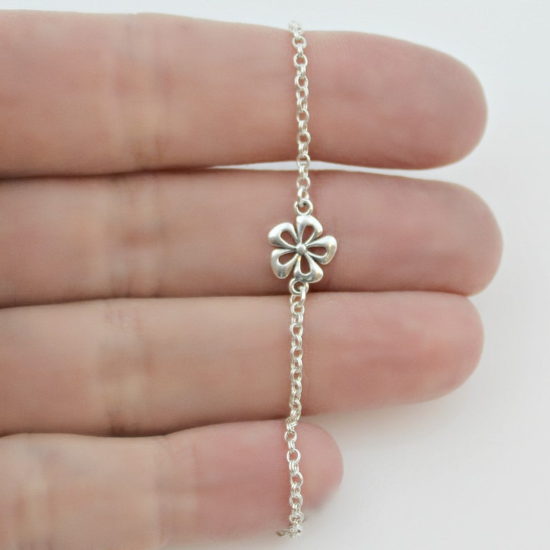 FLOWER GIRL BRACELET in Sterling Silver Etsy