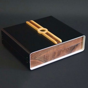 Hand Made Watch Box, Modern Watch Box, Wood Watch Box For Men, Walnut Watch Box For 6 Watches, Watch Box Australia, Watch Storage Case