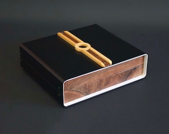 Hand Made Watch Box, Modern Watch Box, Wood Watch Box For Men, Walnut Watch Box For 6 Watches, Watch Box Australia, Watch Storage Case