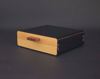 Modern Watch Box, Wood Watch Box For Men, Watch Case, Mens Personalized Gifts, Black Watches Box, Wooden Watchbox 8, Watch Storage Box
