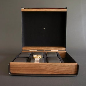 Men's Watch Box, Watch Display Case, Custom Watches Box, Hand Made Watchbox Australia, Birthday Gift For Boyfriend, Modern Wood Watch Box 6 image 2