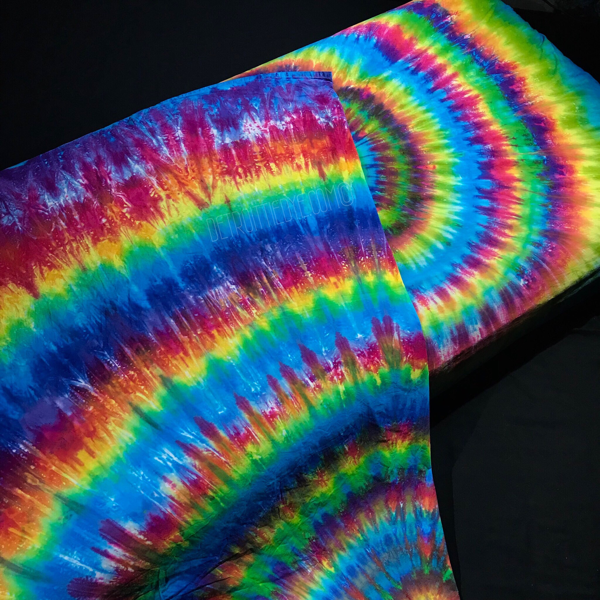 Tie Dye Sheet Set 4 Piece Tie Dye Sheet Set Custom Made Etsy