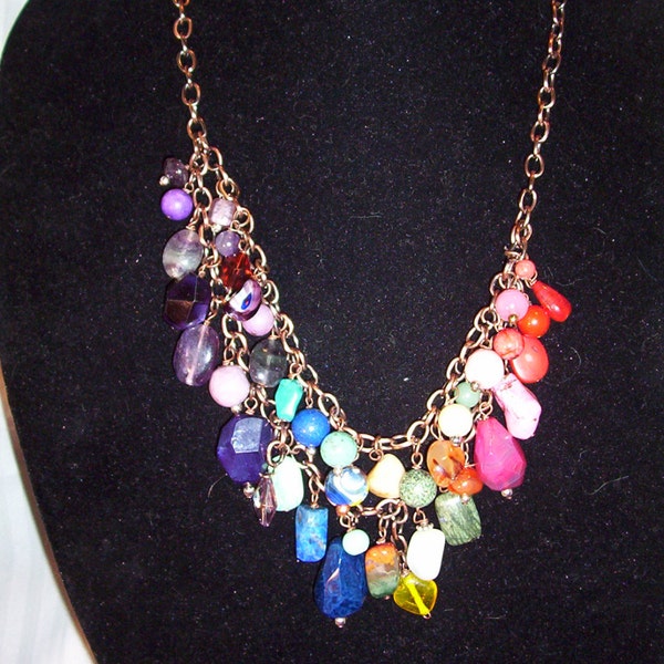 Rainbow Necklace makes a Statement