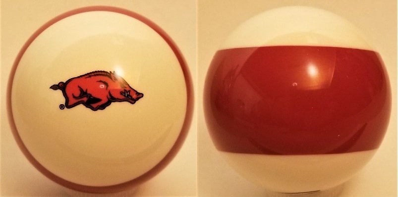 NCAA SEC Arkansas Razorbacks Billiard Pool Ball Shift Knob Threaded ...