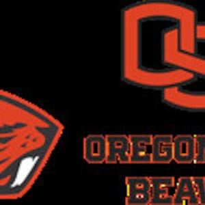 May include: Orange and black logo for Oregon State University. The logo features a stylized beaver head and the letters "OS" in a circular design. The text "Oregon State Beavers" is below the logo.