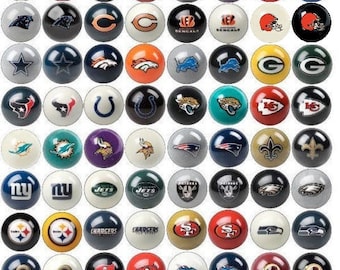NFL Billiard Pool Ball Shift Knob Threaded Custom Shifter