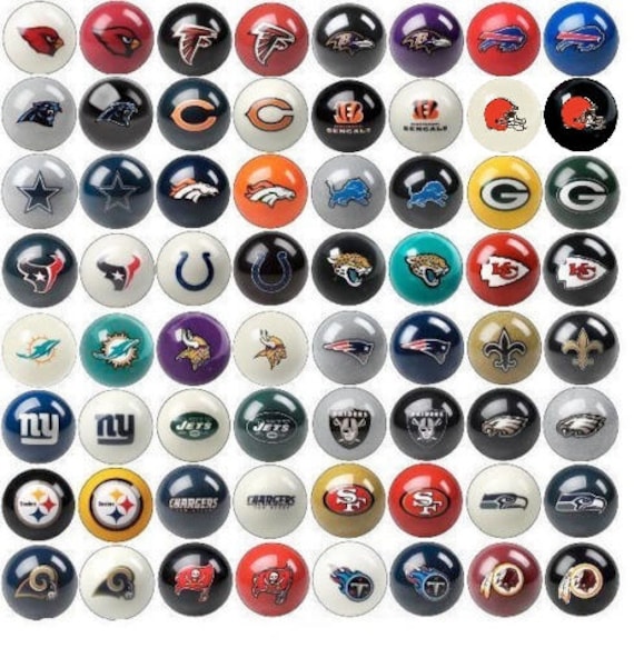 NFL Billiard Pool Ball Shift Knob Threaded Custom Shifter 