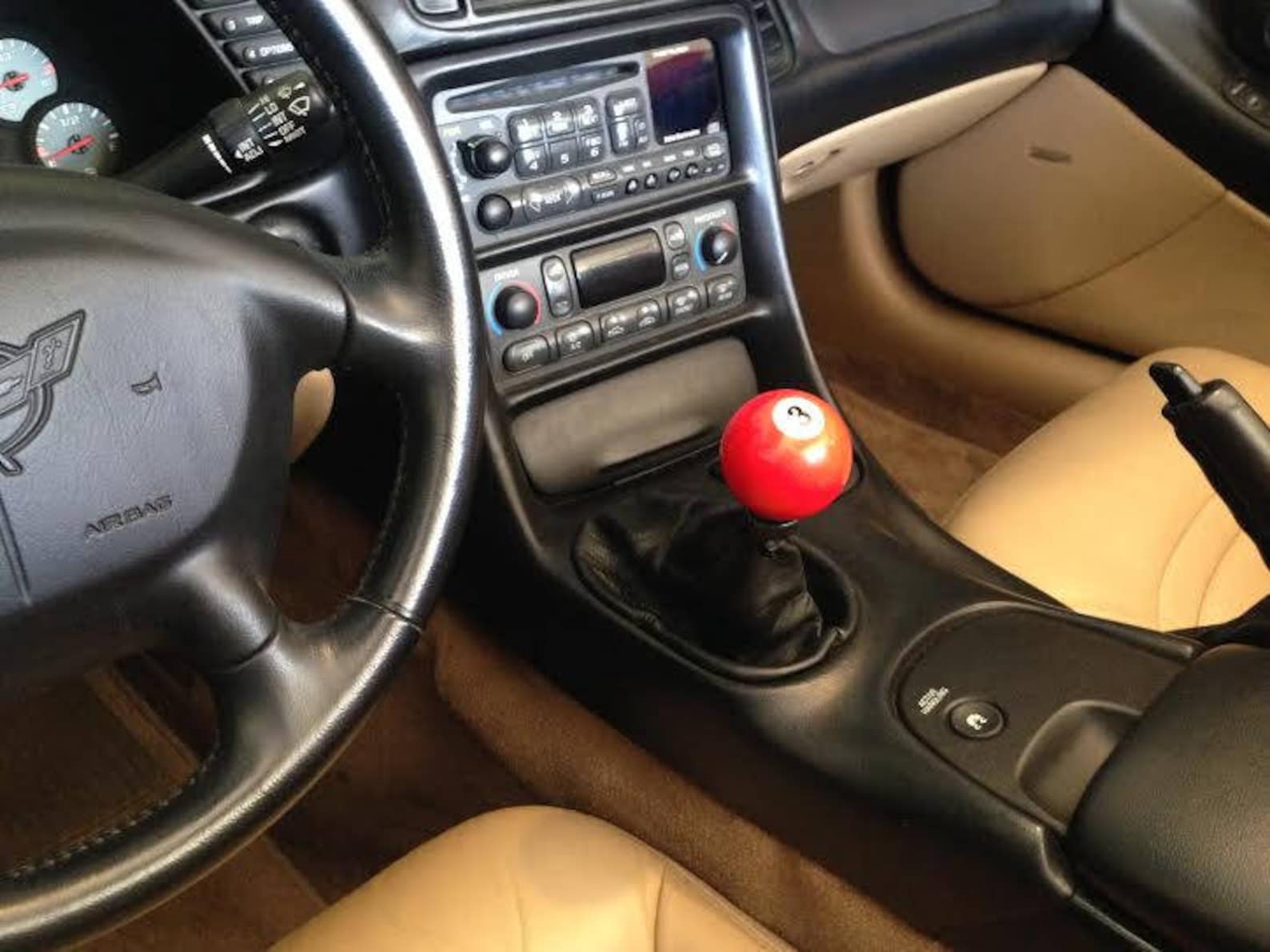 Billiard Pool Ball Shift Knob Threaded Gear Shifter Shifting Exact Fit