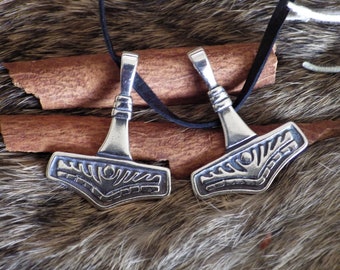 Rolf - Sterling Silver Thor's Hammer -Viking Jewelry, Pagan Jewelry,