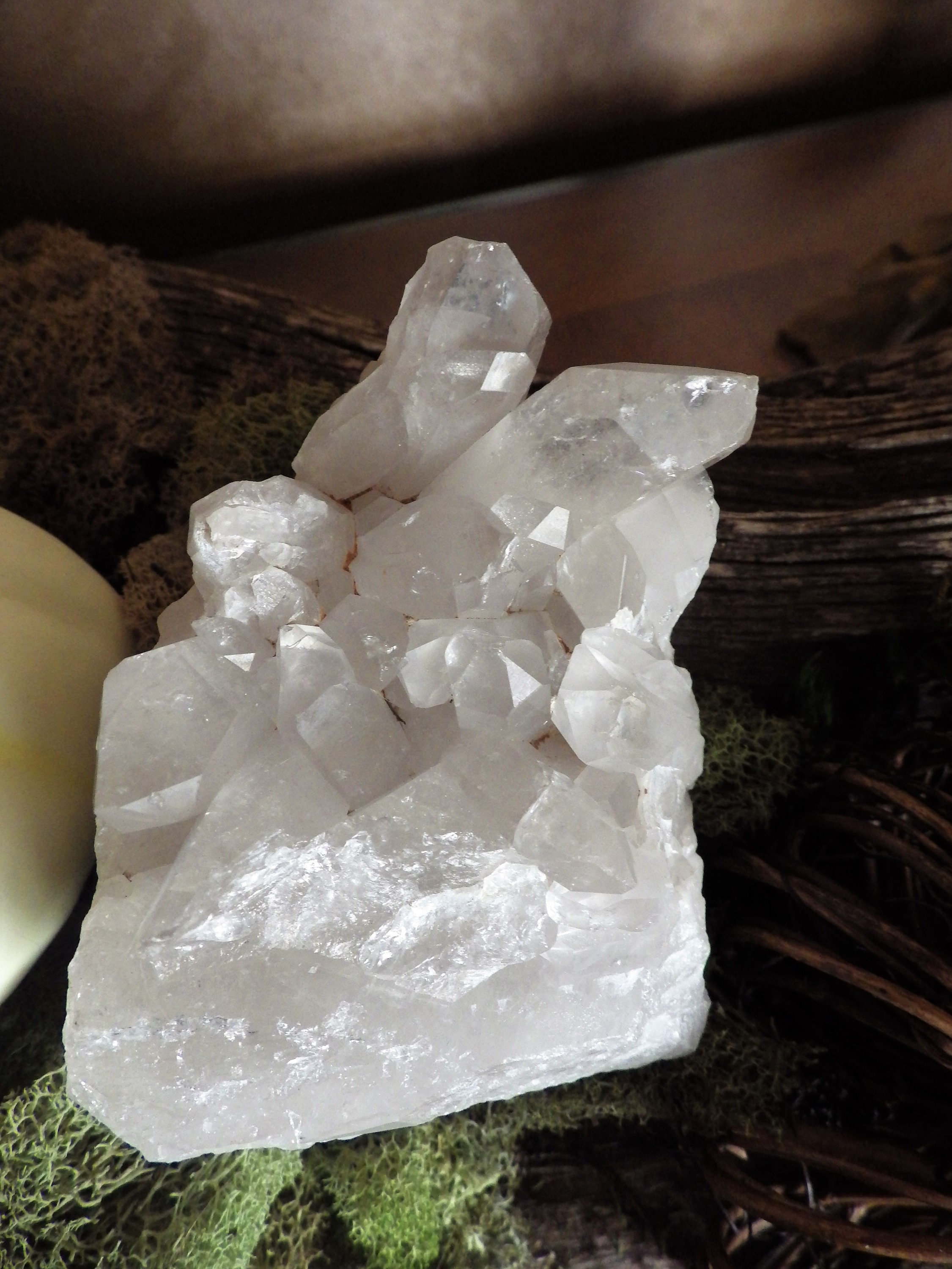 Natural Quartz w/Crystal Cluster Medium raw crystals quartz Etsy