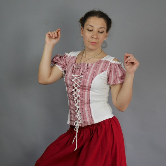 dirndl blouse corset