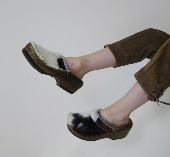pony hair clogs