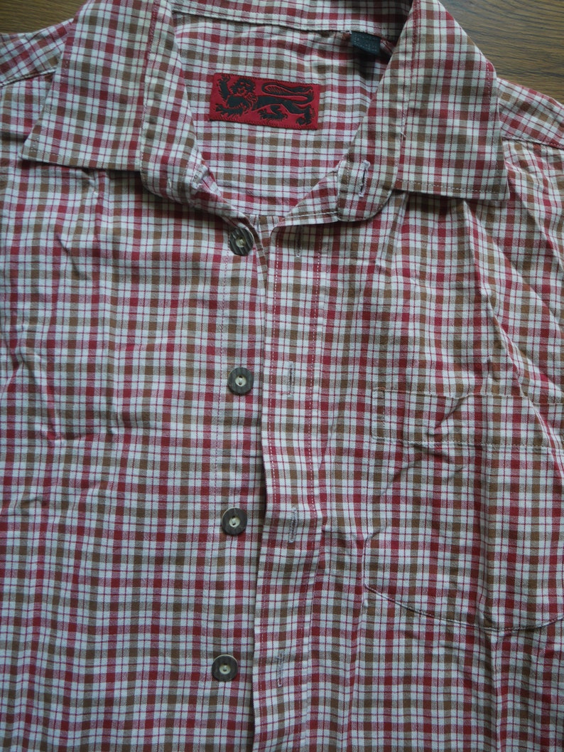Germany lederhosen men/'s shirt Trachten oktoberfest shirt Long sleeve XL size