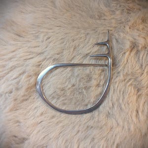 Vintage Abstract Silver Brooch by JH - Hallmarked 1970