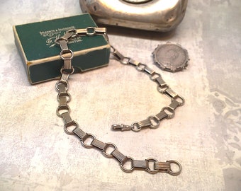 Orologio Da Tasca Albert Con Catena Fob - Placcato Argento E Cristallo/pietra Preziosa - Uomo - Foto 2