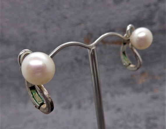 Genuine pearl 2024 clip on earrings