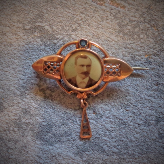 Antique Edwardian Locket Brooch