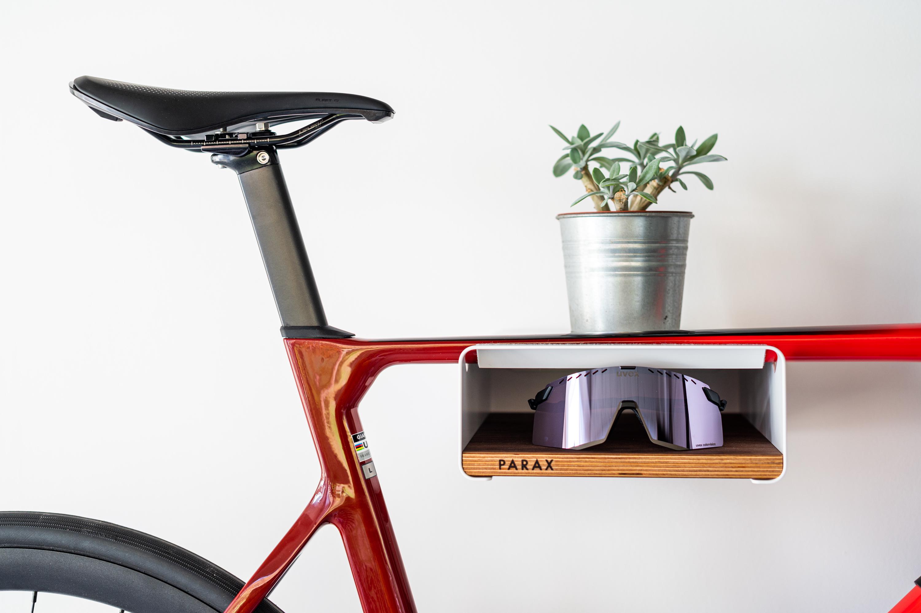 PARAX 自転車壁掛けバイクラック (S-RACK/ホワイト/ホワイト