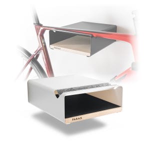 PARAX Bicycle Wall Mount Bike Rack (S-RACK/white/black)