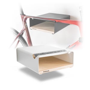 PARAX Bicycle Wall Mount Bike Rack (S-RACK/white/birch)