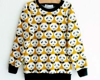Kids sweatshirt, panda sweater, toddler sweatshirt, baby boy sweatshirt, baby girl sweatshirt, panda baby clothing, hipster baby clothes