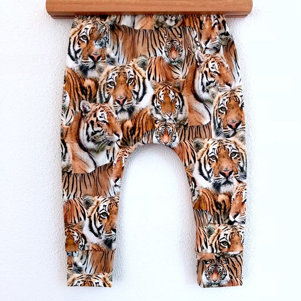 KIDS TIGER PATCHWORK TROUSERS - GREEN - 25100048 main image 1