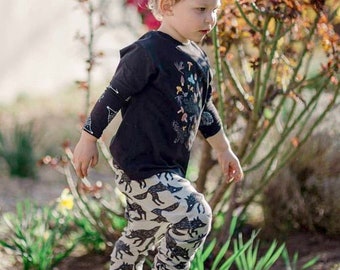 Wolf baby pants, baby leggings, baby pants, hipster baby, baby harem, baby boy, gift for baby boy, toddler boy trousers, toddler girl