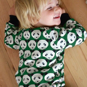 Sweat Shirt De Panda Rouge Denfants Chandail De Panda Etsy
