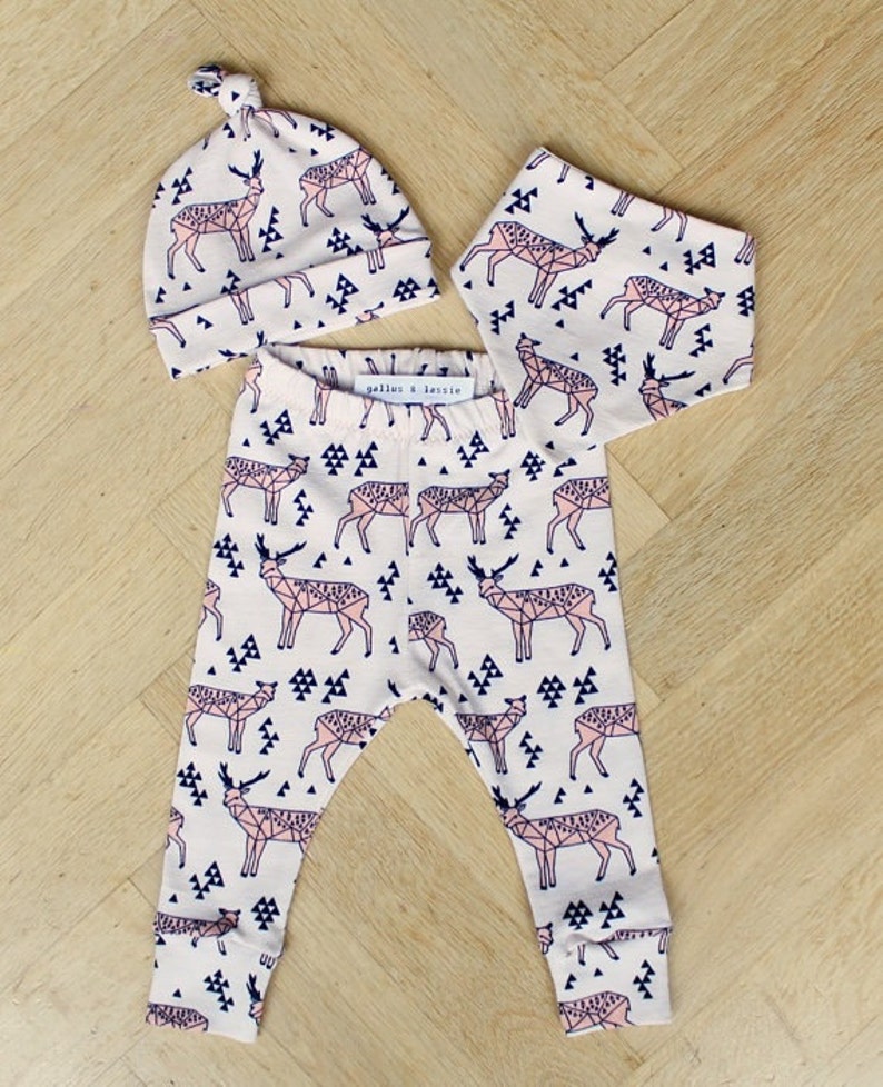 Organic Baby Leggings Baby Girl Leggings Deer Baby Leggings Etsy