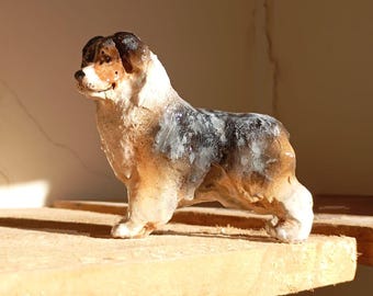 Australian Shepherd Dog Figurine by Ron Hevener