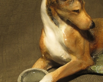 Ron Hevener Smooth Collie Dog Figurines
