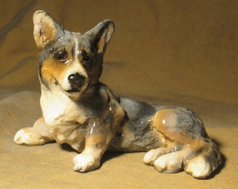 Ron Hevener Cardigan Corgi Dog Figurine